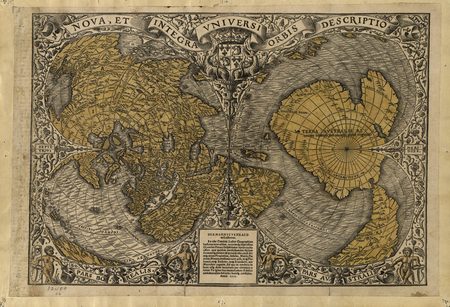 La carte du monde de 1531 par Oronce Finé — Domaine public