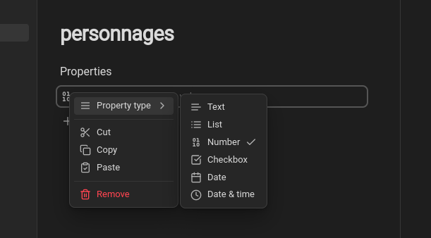 properties