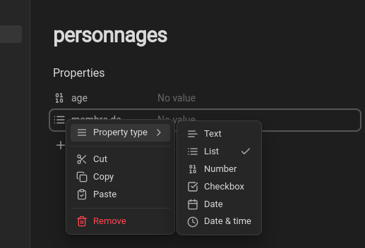 properties