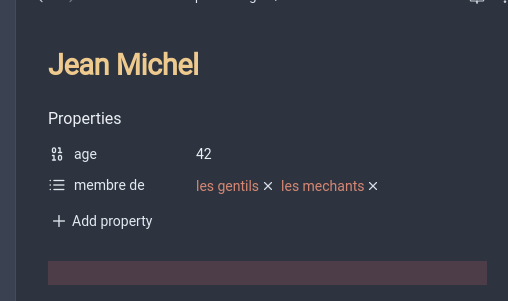 properties